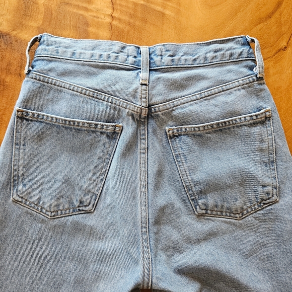 Agolde Size 23 Light Blue Straight Leg Jeans - Picture 7 of 15
